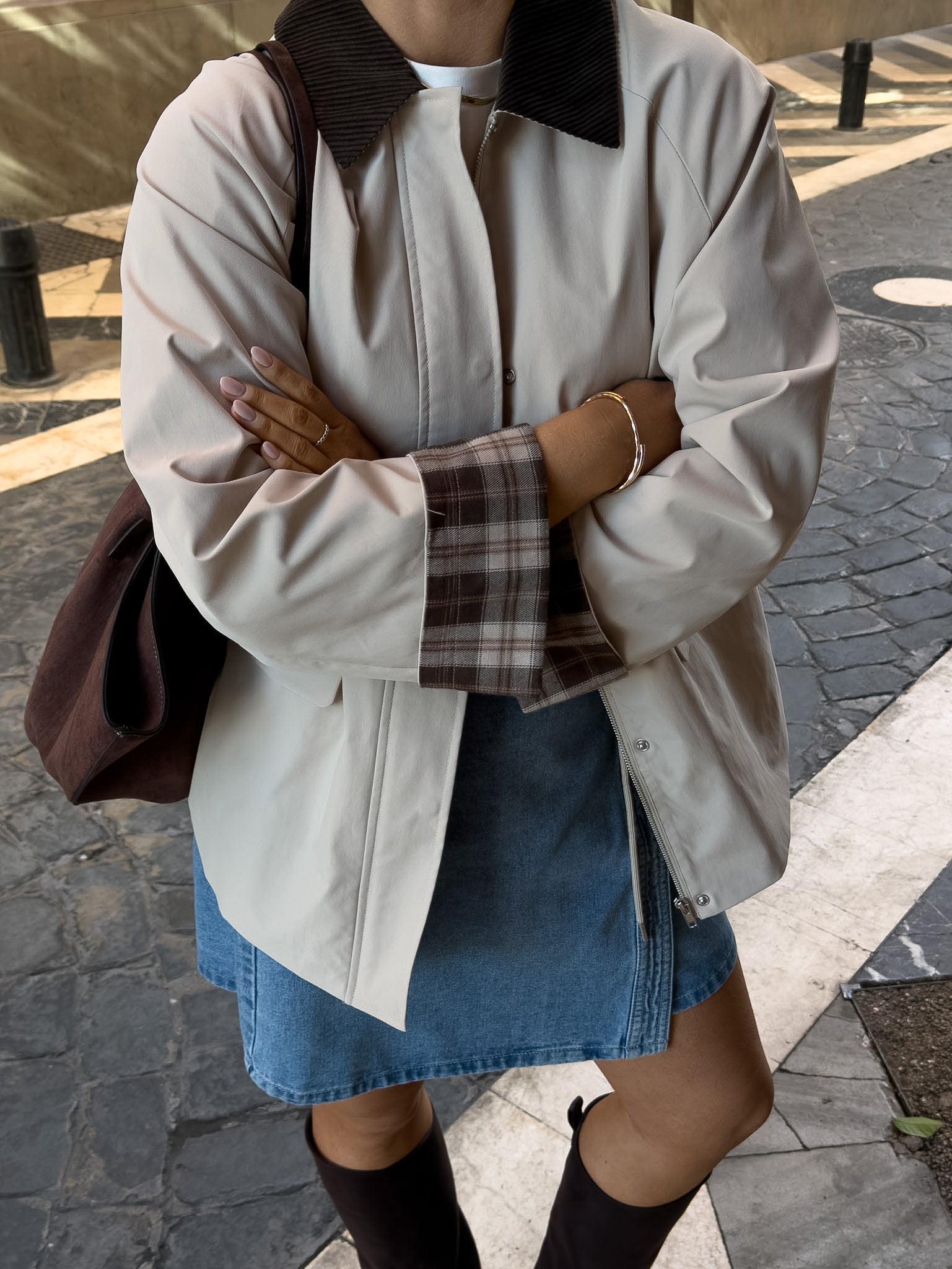 VMLIZA Short Skirt - Medium Blue Denim